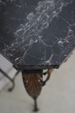 70064: Vintage Wrought Iron Marble Top Console Tab