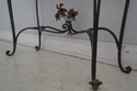 70064: Vintage Wrought Iron Marble Top Console Tab