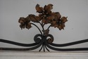 70064: Vintage Wrought Iron Marble Top Console Tab