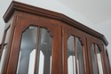 69998: HENKEL HARRIS Cherry Lighted China Cabinet