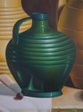 F52129EC: Modern Still Life Of Wine Jugs Oil Paint