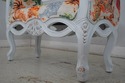 L70012: French White Bench w. Modern Chinese Drago