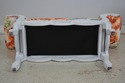 L70012: French White Bench w. Modern Chinese Drago