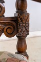 70024: French Continental Ornate Walnut Carved Arm