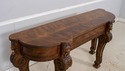 L69617: SHERRILL Lion Head Carved Mahogany Console