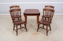 L70077: HITCHCOCK Stenciled Maple Table + 4 Chairs
