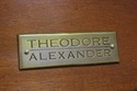 74311: THEODORE ALEXANDER Bronze Mounted Corner Ca