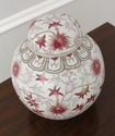 LF55816EC: Pair Porcelain Lidded Ginger Jars