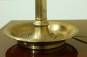 F32775EC: Large Tole Shade Brass Table Lamp