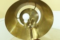 F32775EC: Large Tole Shade Brass Table Lamp