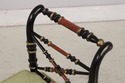 74335: Chinoiserie Black & Gold Lacquered Window B