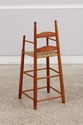 F75054: Antique Tiger Maple Childs Woven Seat High