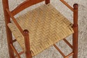 F75054: Antique Tiger Maple Childs Woven Seat High