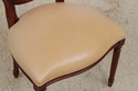 74364: Set of 8 French Louis XVI Style Leather Din