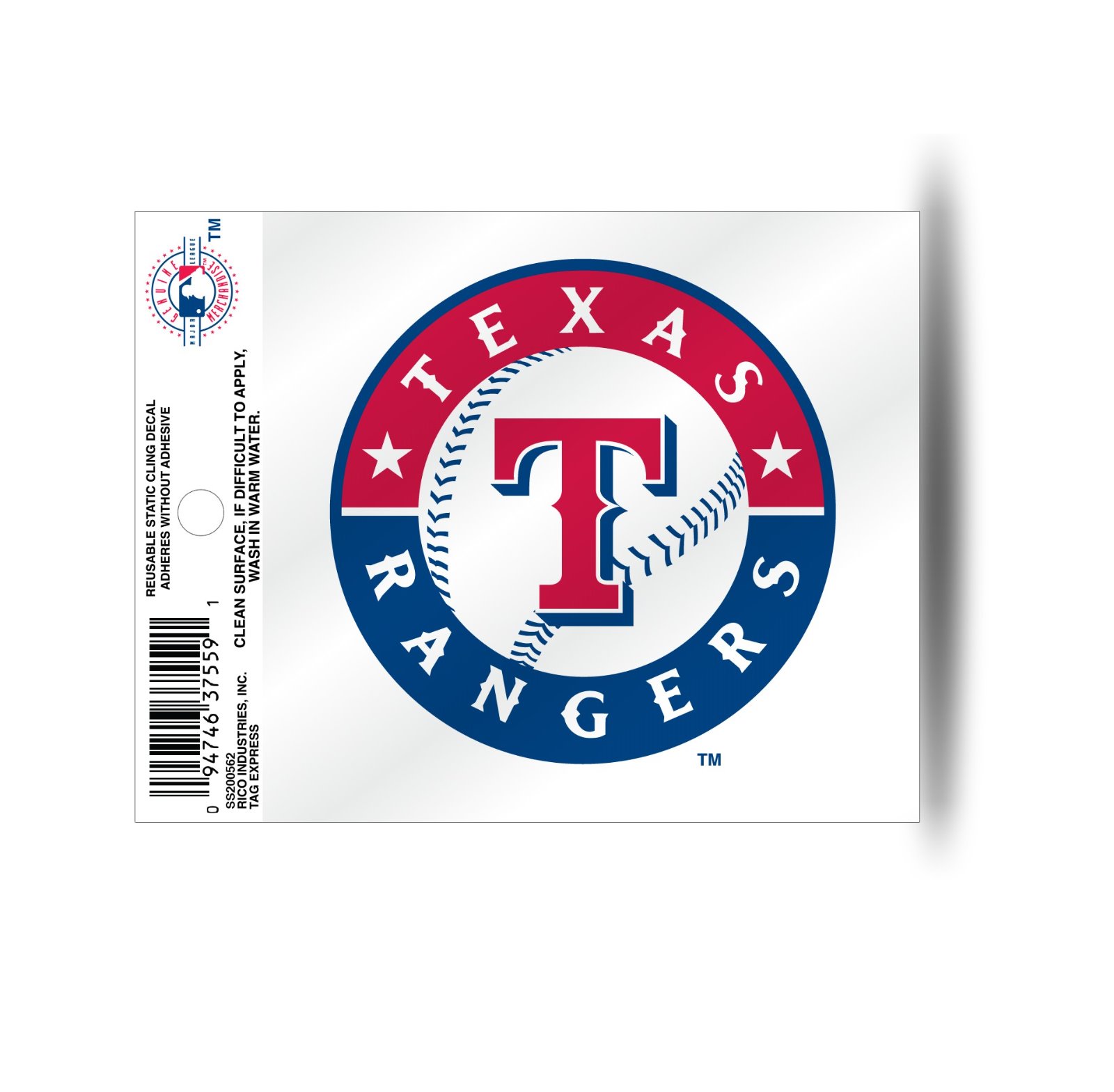 Texas Rangers Static Cling Sticker Decal NEW!! Window or Car! MLB | eBay