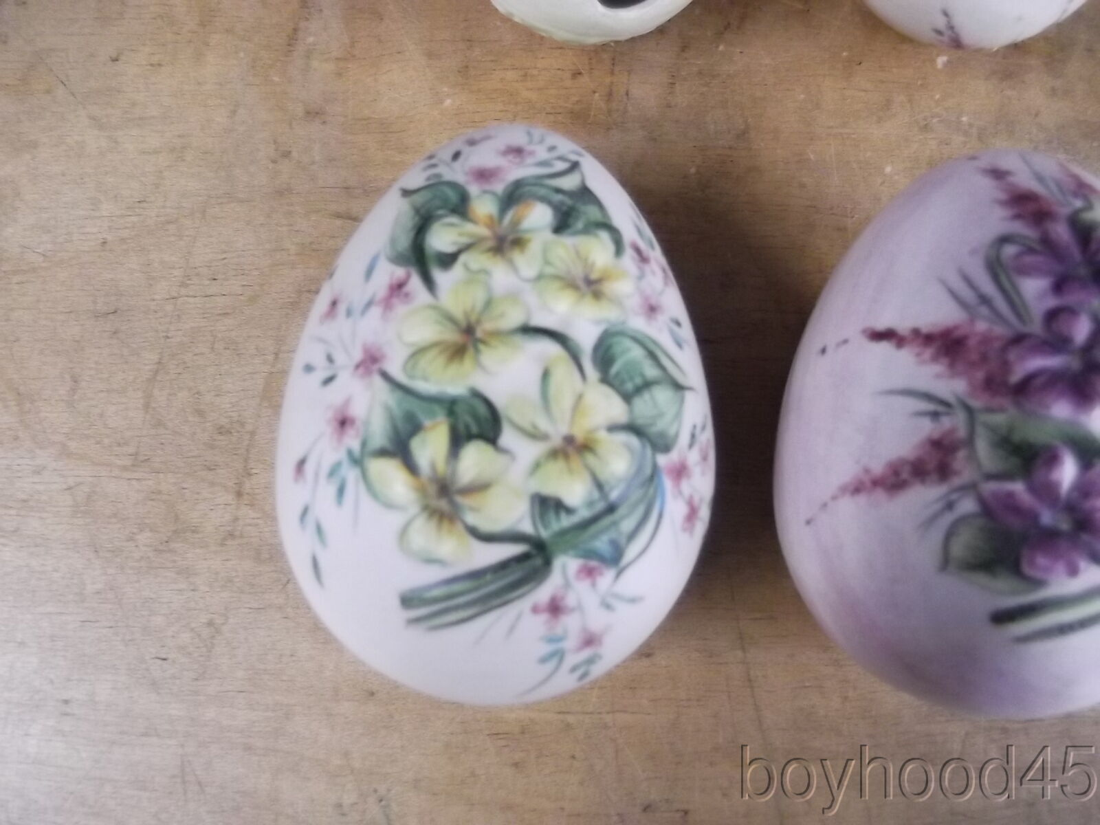 Group of 4 Decorative Hand Painted Porcelain EggsLovely Decorator Items!! (1) eBay