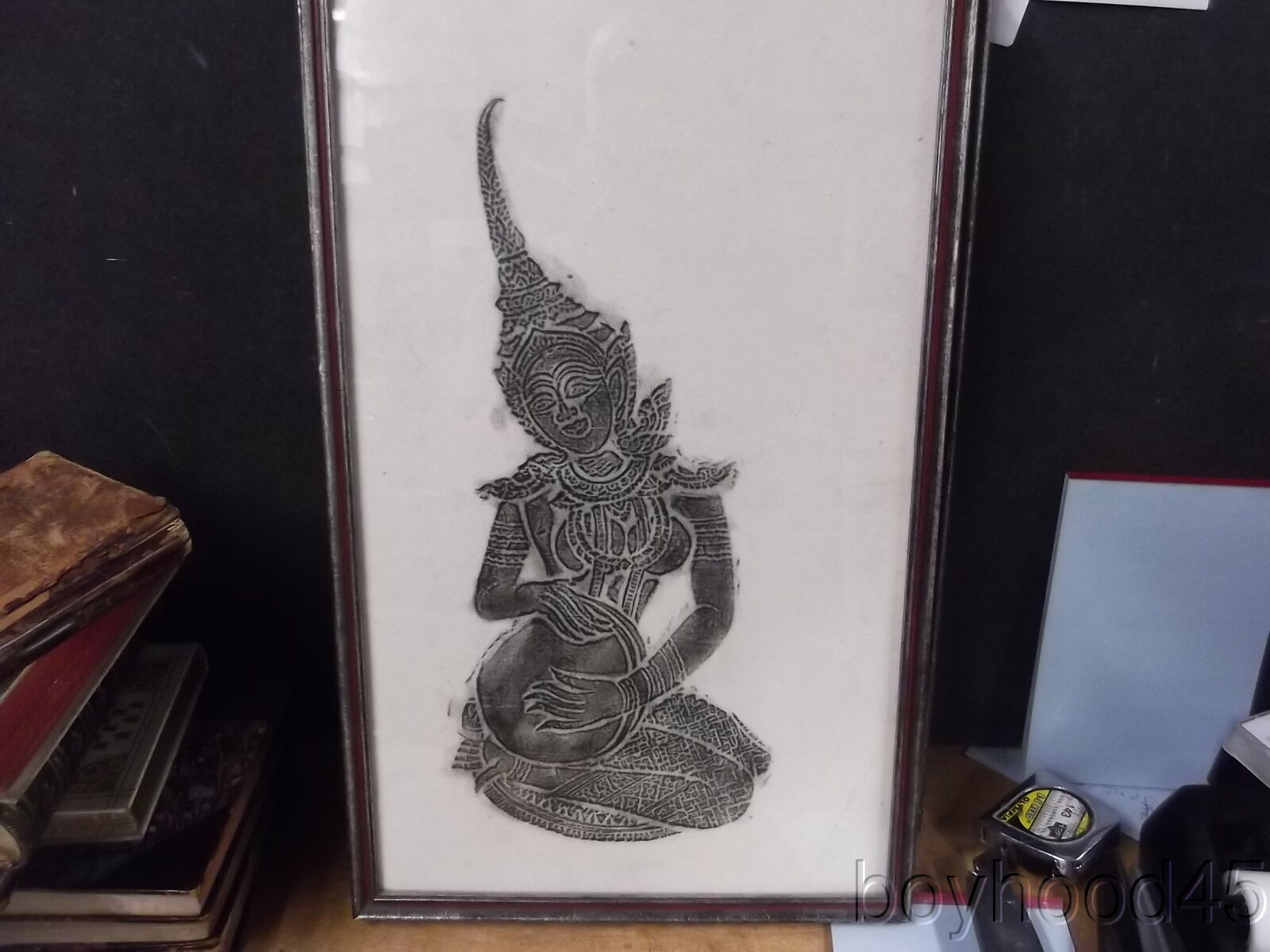 Set of 3 Vintage Framed THAI TEMPLE RUBBINGS eBay