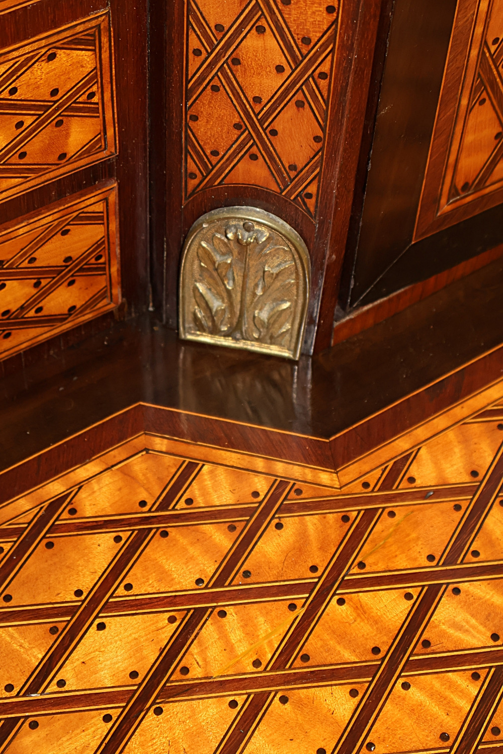 Donald Ross 19th Century Inlaid Porcelain & Ormolu Mounted Desk