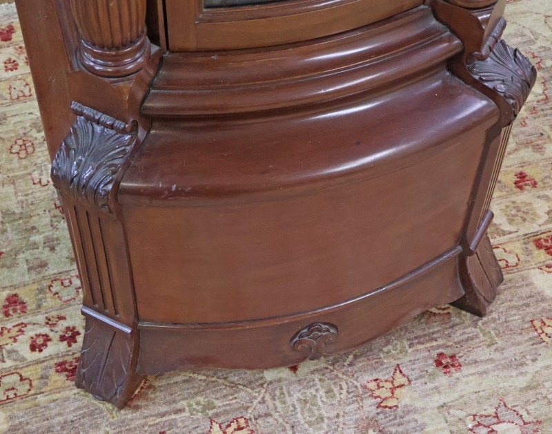 19th Century J.E Caldwell Victorian 9 Tube Mahogany Tall Case