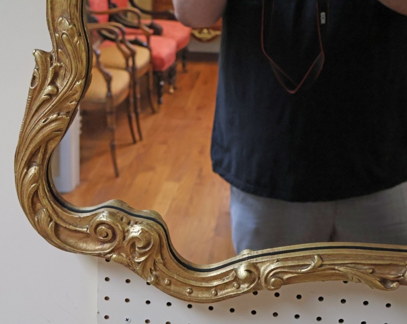 Friedman Brothers Large Gold Pagoda Chinese Chippendale Mirror 56