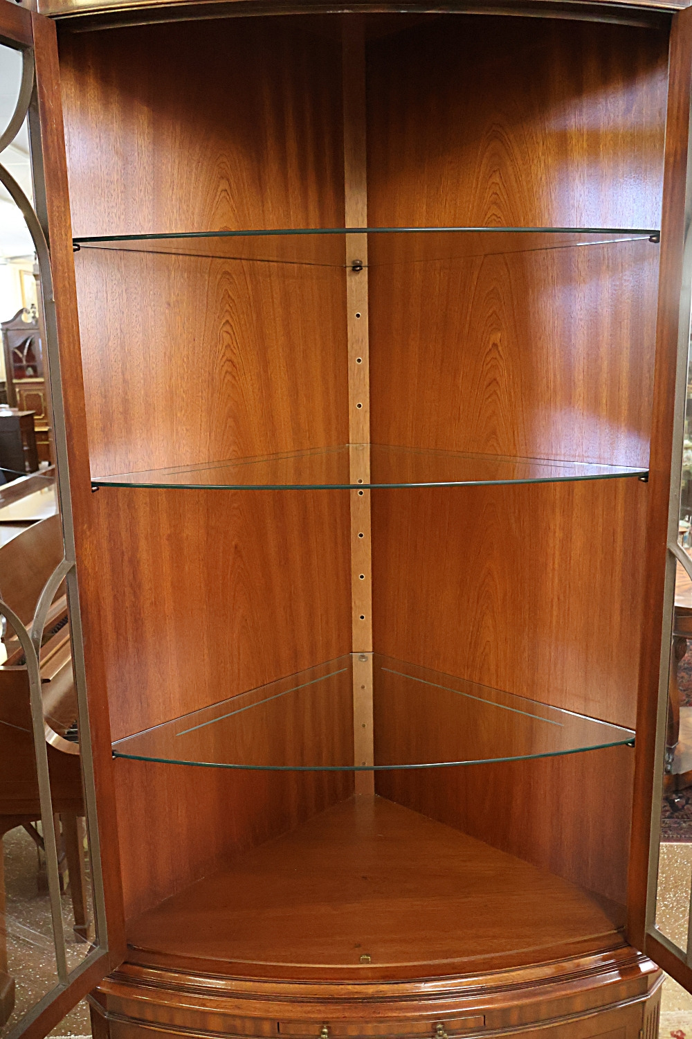 Pair of English Bevan Funnell Reprodux Mahogany Chippendale