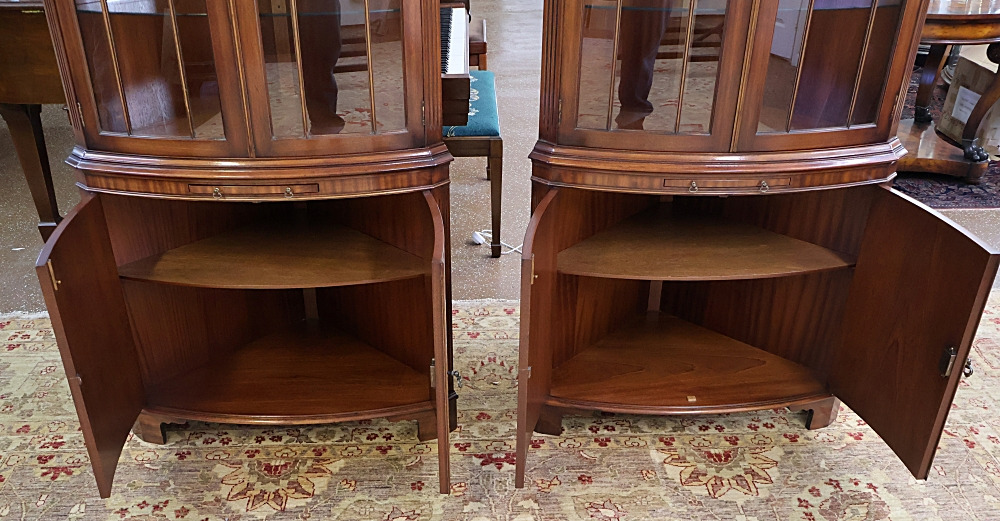 Pair of English Bevan Funnell Reprodux Mahogany Chippendale