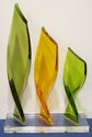 Shlomi Haziza Acrylic Flame Sculpture  22" tall