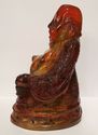 Asian Buddha Chinese (?) Cherry Amber Resin Trinke