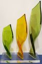 Shlomi Haziza Acrylic Flame Sculpture  22" tall