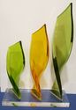 Shlomi Haziza Acrylic Flame Sculpture  22" tall