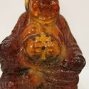 Asian Buddha Chinese (?) Cherry Amber Resin Trinke