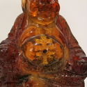 Asian Buddha Chinese (?) Cherry Amber Resin Trinke