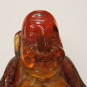 Asian Buddha Chinese (?) Cherry Amber Resin Trinke