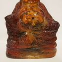 Asian Buddha Chinese (?) Cherry Amber Resin Trinke