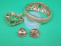 Vintage Trifari Jewels of India Parure Bracelet Pi