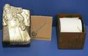 Jan Barboglio Cast Iron Box Silver Santa Claus Dec