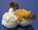 Herend Medium Natural Loving Ducks Pair