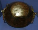 Jan Barboglio Wooden Bowl 17" w  Iron Metal Bird H