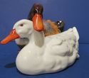 Herend Medium Natural Loving Ducks Pair