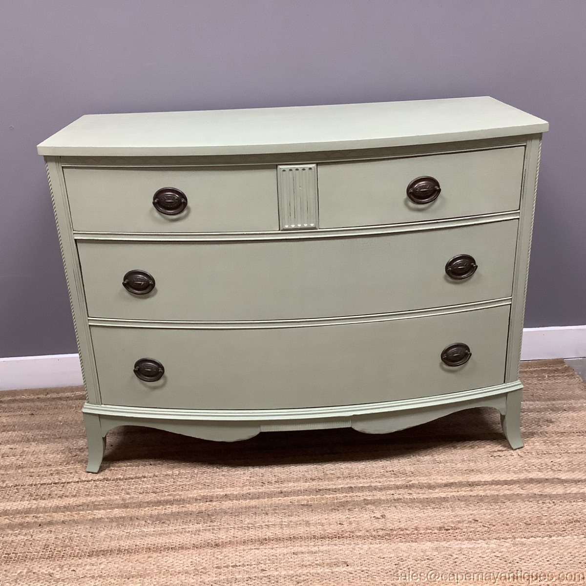 Solid Wood Dresser Chest of Drawers Painted Light Green Vintage Cottage  Design | eBay
