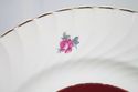 Burslem England Dinner Plate Pink Roses Burgundy I