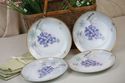 4 Rosenthal Continental Plates Ivy Pattern Purple 