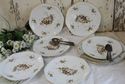 Antique Plates Set of 6 E Schultze & Co Hand Decor