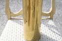 Brass Asian Flower Dragon Etched Vase Large Ruffle