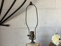 Antique Victorian Porcelain Bisque Lamp Hand Paint