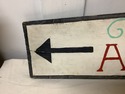 Antique Sign Hand Painted Wood Horizontal Mounting