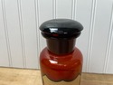 Antique Amber Glass Apothecary Jar Thiocol Glass C