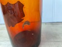 Antique Amber Glass Apothecary Jar Amido Febrin Gl