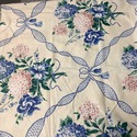 Vintage Fabric P Kaufmann Hydrangea Blooms Blue Ri