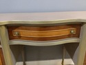 Vintage Painted French Desk Wood Tones w Dusty Mau